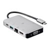 Monoprice Consul Series USB-C HDMI Adapter with VGA_ Gigabit Ethernet_ 2-Port US 34184